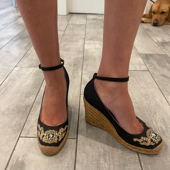 OL’autre chose wedges platform black with gold 36 - Picture 10 of 10